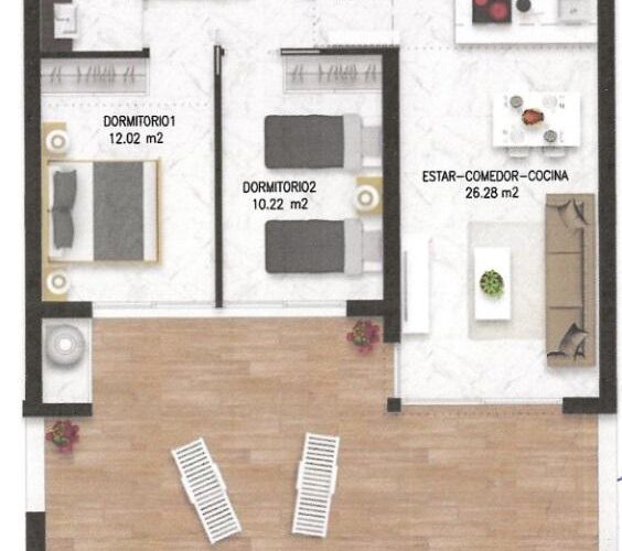 Sunrise 10 appartment 803 plan